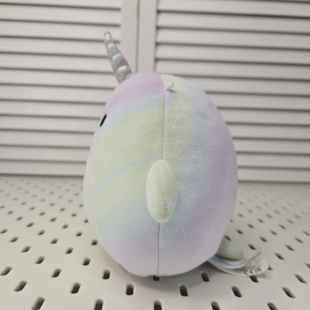 SQUISHMALLOWS Marianovella Narwhal 7” Plush Toy Pastel Unicorn Whale Kawaii Novi